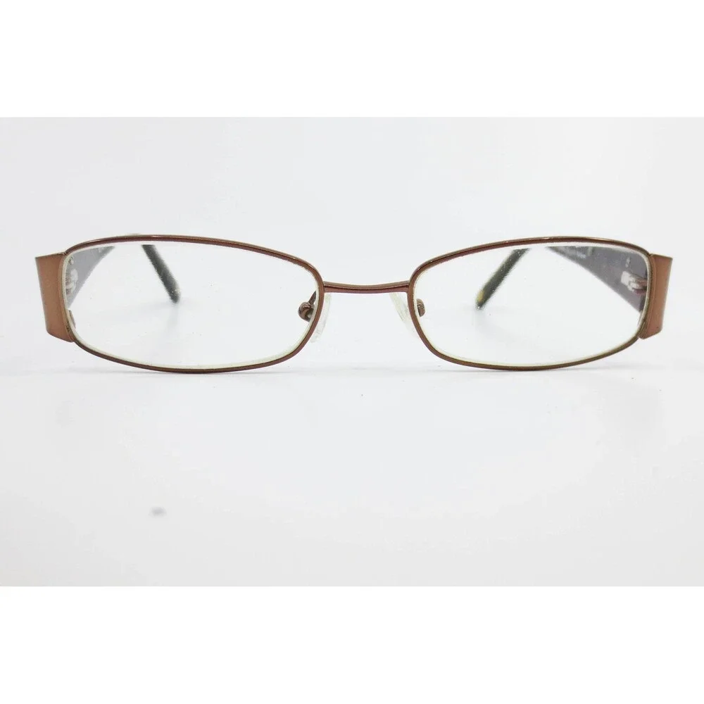 Bebe Drama Queen Eyeglasses Chocolate Brown Rectangular Frames 52-17-135 35442